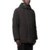 Zip-Up Long-Sleeved Padded Jacket “Black”