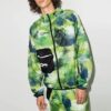 Zipper Camouflage Printing Jacket Version Green