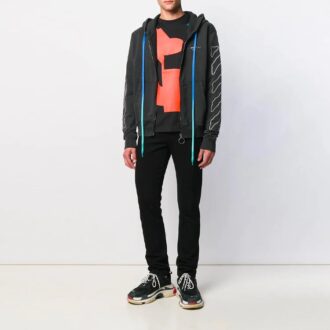 Zipper Drawstring Version Black